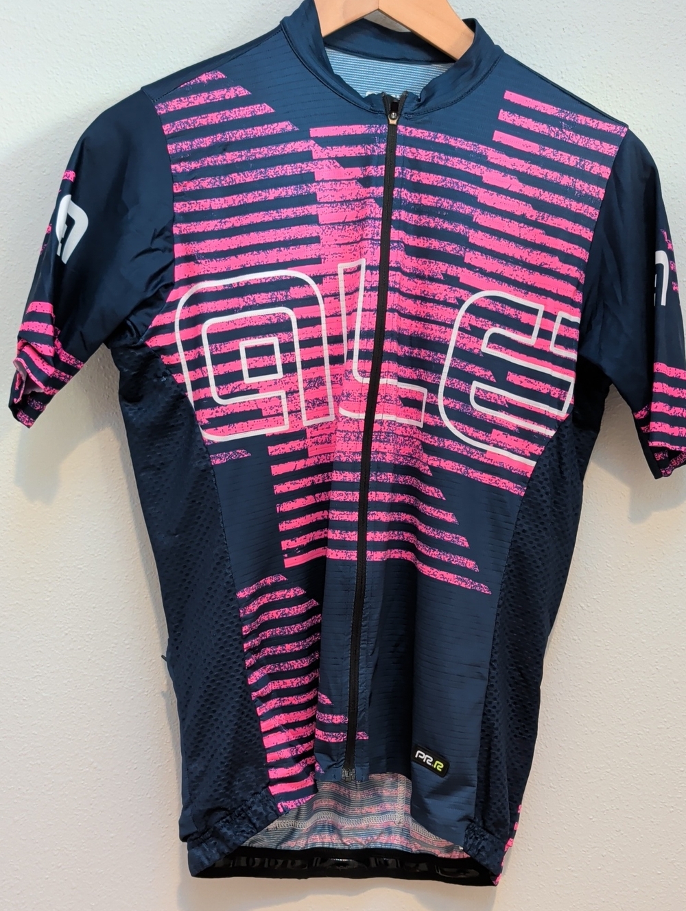 Alé Navy & Hot Pink Striped Cycling Jersey - Women's